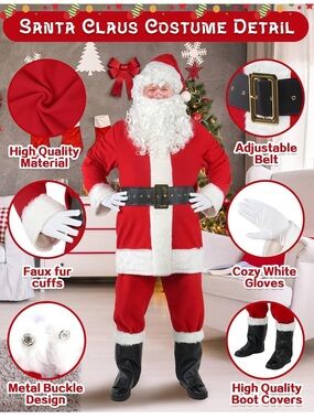 Santa Claus Costume XXL
Never worn, missing bag